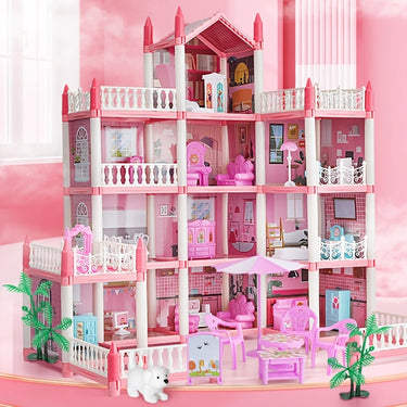 Casa de muñecas Wonderland | Mundo mini mágico - Castillo de princesa DIY con iluminación LED